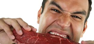 Comer um homem de carne para aumentar a potência